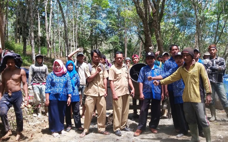 Pembangunan di Desa Melati Harjo.