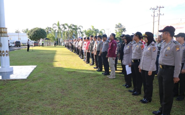 Apel Siaga Polda Bengkulu Amankan Pemilu 2019