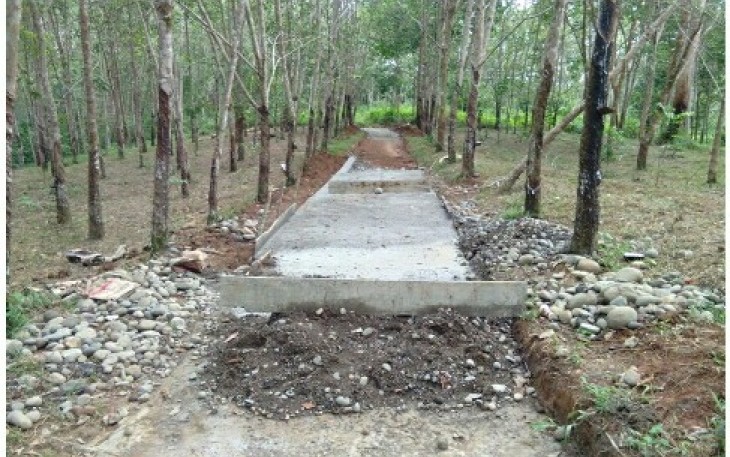 Pembangunan rabat beton di Desa Talang Tua