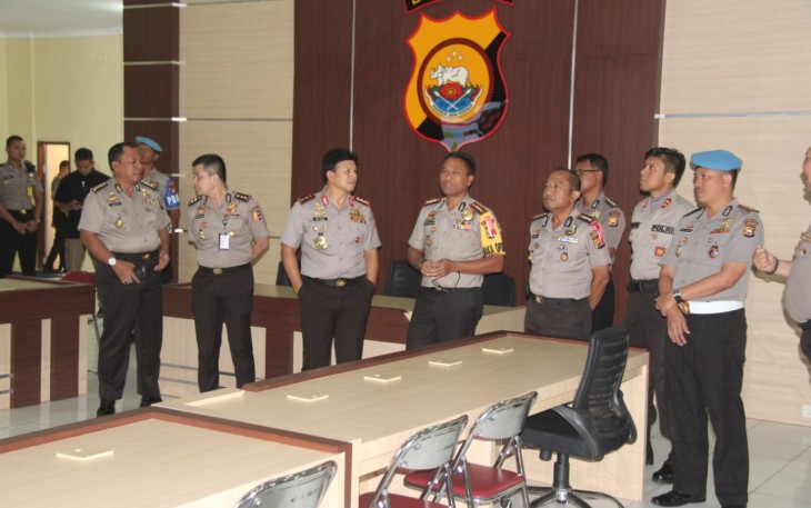 Wakapolri Komjen Pol Drs. Ari Dono Sukmanto. S.H saat berada di Polda Bengkulu