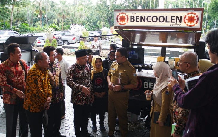 Bertemu dengan Gubernur DKI Jakarta Anis Baswedan, Gubernur Bengkulu Rohidin Mersyah tawarkan kerjasama pengembangan promosi Bencoolen Coffe