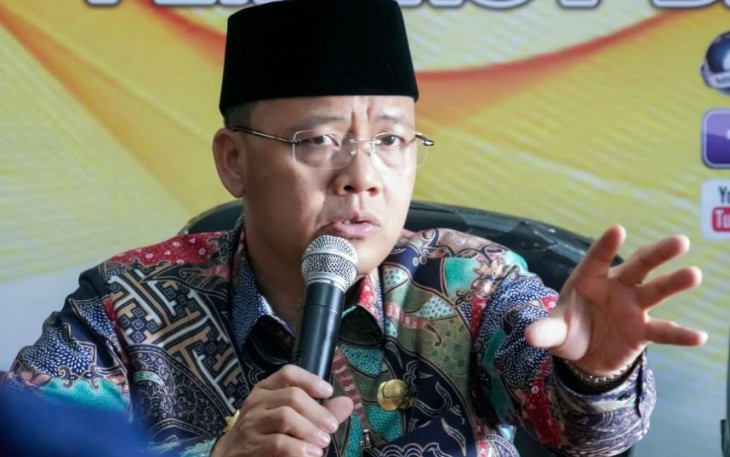 Gubernur Bengkulu Rohidin Mersyah kepada awak media di ruang Media Center Pemprov Bengkulu, Selasa (23/4/2019).