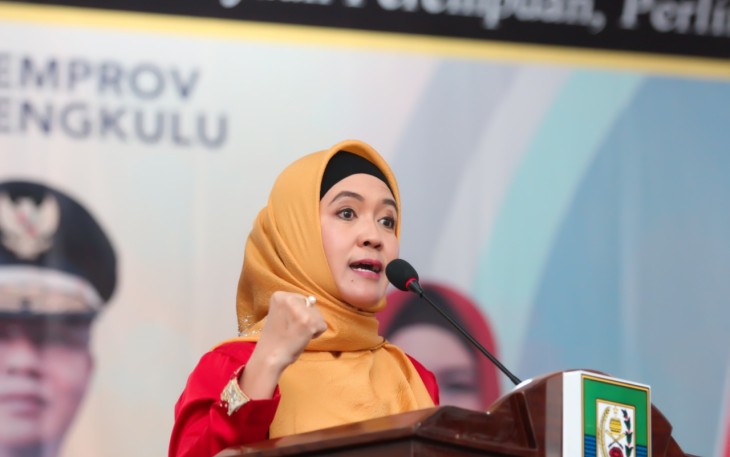 Ketua TP PKK Provinsi Bengkulu Derta Wahyulin 