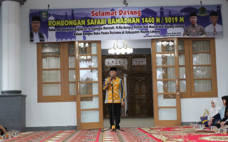 Gubernur Bengkulu Rohidin Mersyah Dalam Kunjungan Kerja di Kabupaten Rejang Lebong