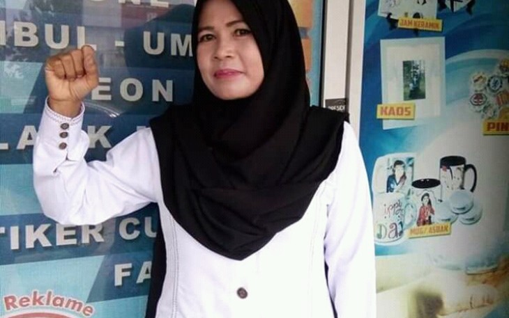 Kepala Puskesmas Tapung Hilir 1 Martina Zakir S.Km, M.Kes