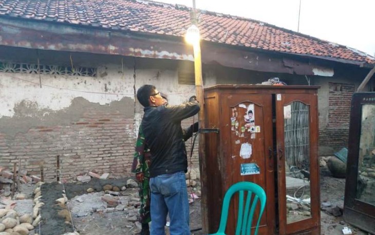 Pihak PLN Tegal Timur berikan.penerangan TMMD Tegal