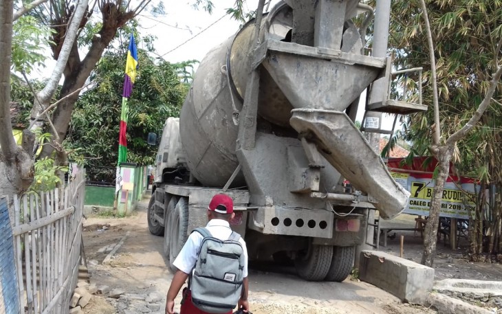 TMMD Kronjo memasuki tahap pengecoran