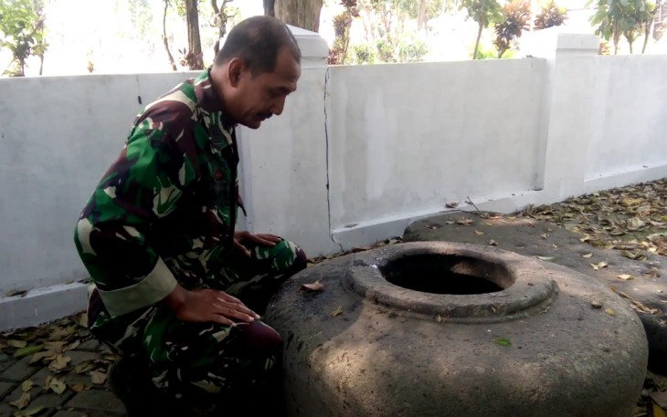 Pelda Sunarto Telusuri Jejak Situs Gentoro Bioro Yang Berada di Desa Kandangan Kecamatan Kandangan Kabupaten Kediri  