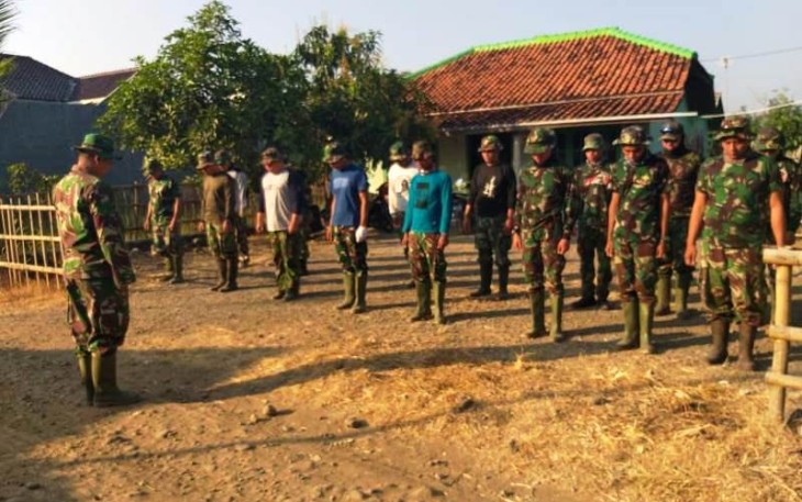 Apel satu pekan Satgas TMMD Tegal Desa Jatimulya