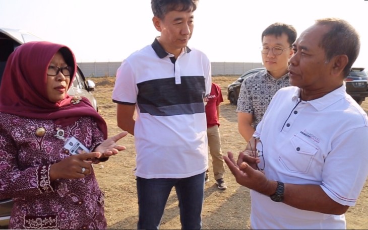Bupati Tegal Tinjau Lokasi Pembangunan PT Winner Desa Margasari Kabupaten Tegal