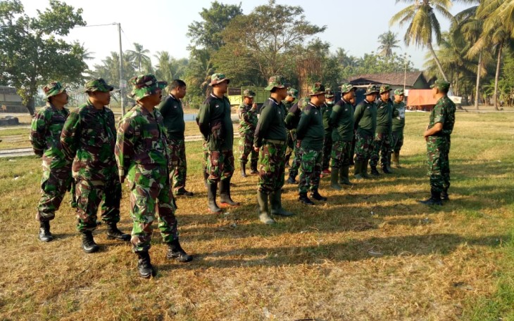 Semangat Pagi Kesiapan TMMD Reg 105 Kodim Klaten