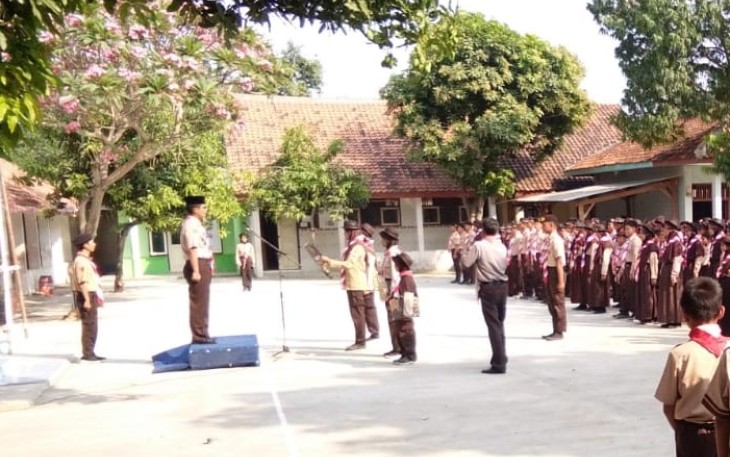 Pelaksanaan Upacara Hari Pramuka Banjarharjo Kabupaten Brebes