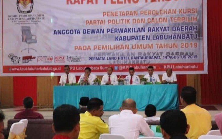 Penetapan Calon Terpilih DPRD Labuhanbatu Periode 2019-2024