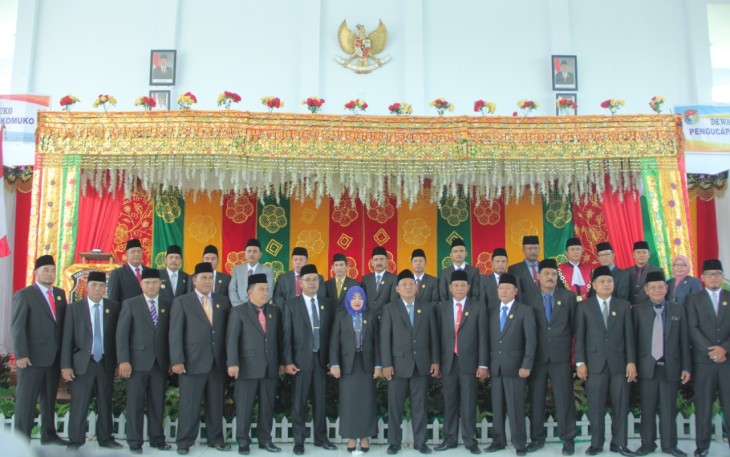 Kadis Kominfotik Hadiri Pelantikan Dewan Kabupaten Mukomuko