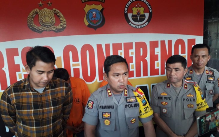 Polres Asahan Gelar Press Release Ungkap Pelaku Curanmor