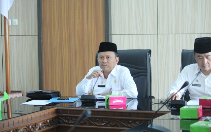 Asisten I Setda Provinsi Bengkulu Hamka Sabri Memimpin Rapat Kesiapan Peringatan Hari Besar Islam 1 Muharram 1441 H
