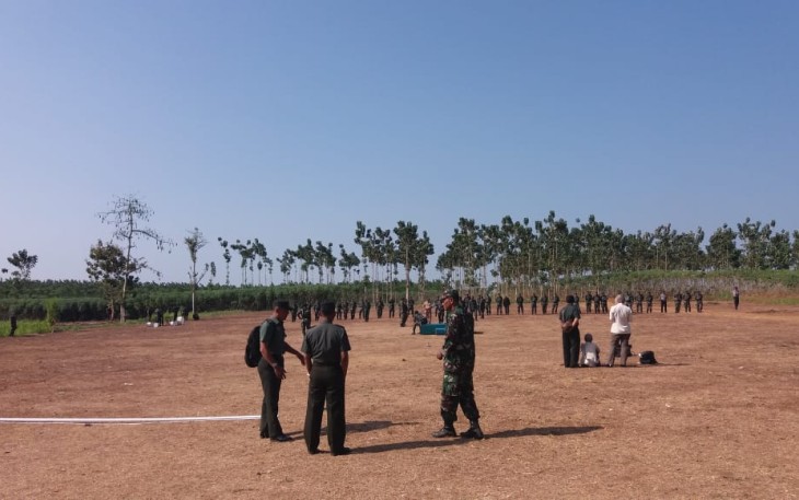 Kasdim Mayor Inf Much Sholihin, S.Ag, M.Si tinjau kesiapan penutupan TMMD 