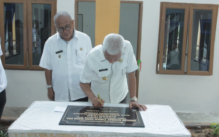 Plt Bupati Asahan Surya Resmikan  Aula Dinas Ketahanan Pangan 