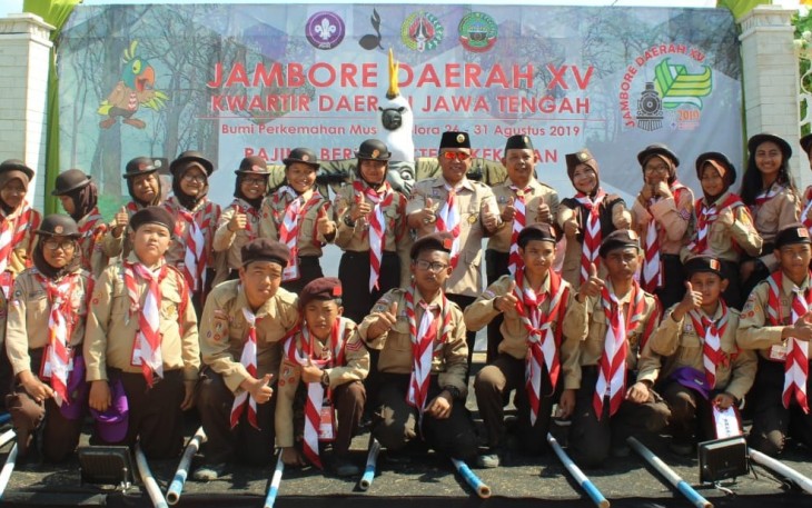 Kontingen Kota Tegal dalam Jambore Daerah XV Blora Jateng