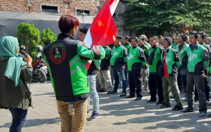 Pembacaan Ikrar Driver Gojek Bersatu