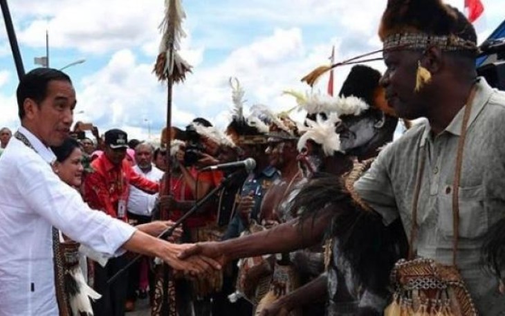 Presiden Jokowi saat bersama Tokoh Agama dan Masyarakat Papua