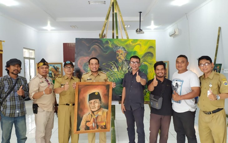 Pameran Lukisan Salem Brebes Jadi Daya Tarik Seniman Jepang