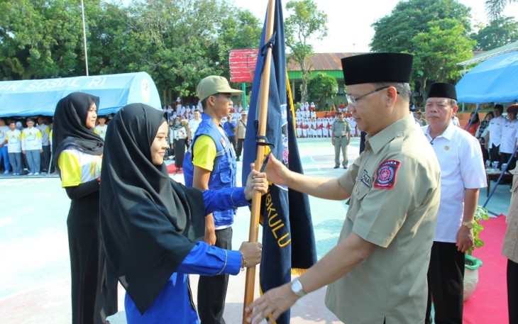 Gubernur Bengkulu Rohidin Mersyah Kukuhkan 500 Sahabat Tagana