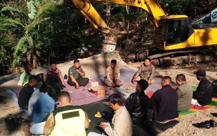 Gelar Syukuran sebelum Pembangunan jembatan