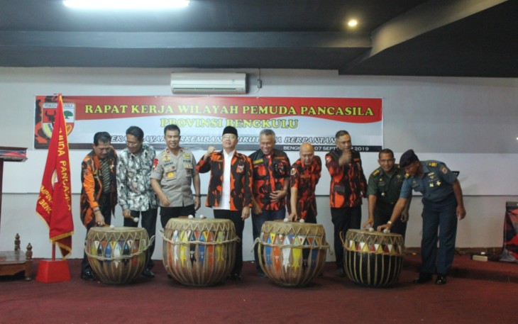 Gubernur Rohidin Buka Rakerwil Pemuda Pancasila Bengkulu