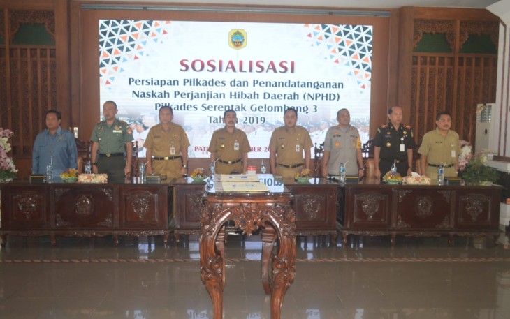 Sosialisasi Pilkades Serentak di Pendopo Kabupaten Pati 