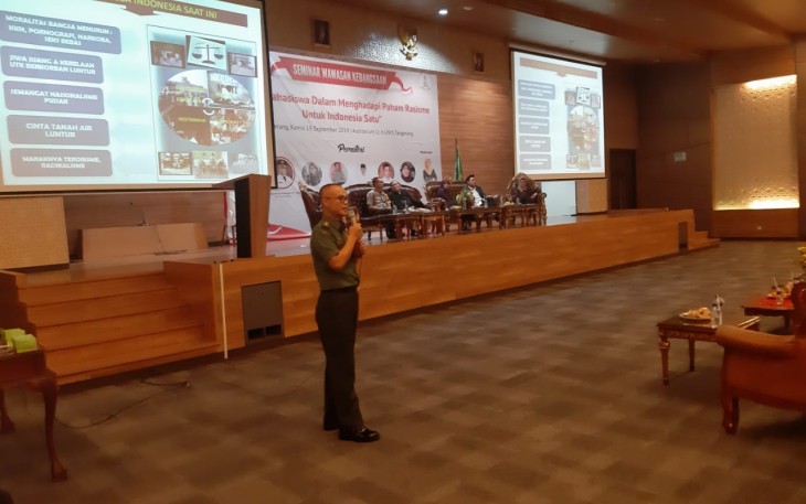 Mayor Inf Rohani Berikan Seminar Wawasan Kebangsaan 