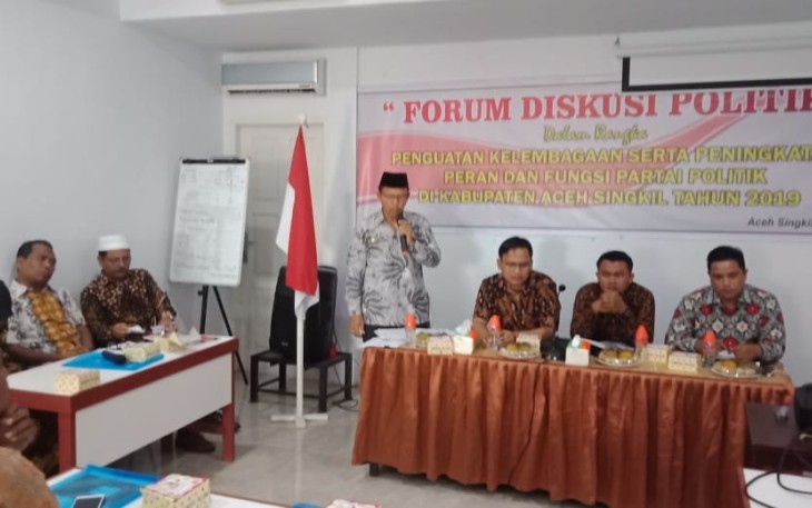 Pihak Pemkab Aceh Singkil menggelar acara Koordinasi Forum Politik Tahun 2019.
