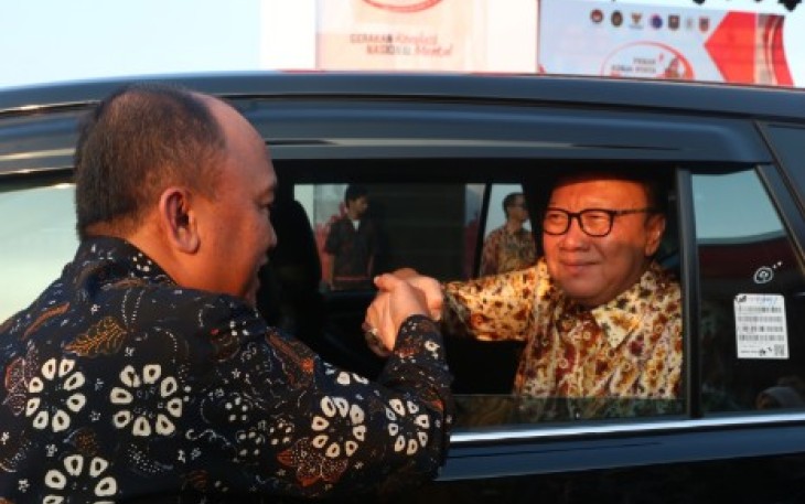 Wakil Wali Kota Tegal saat bertemu dengan Mendagri