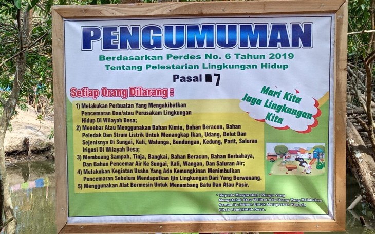 Tulisan Ini Terpampang di Lokasi Wisata Pra TMMD 106 Kodim Cilacap