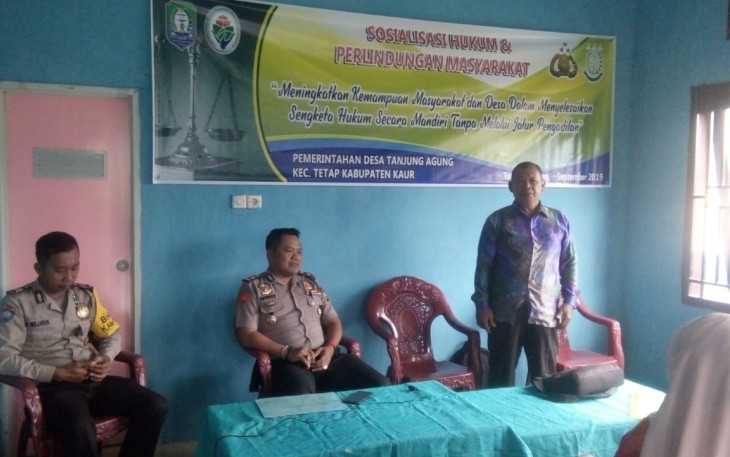 Pemdes Tanjung Agung Gelar Sosialisasi Hukum