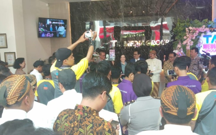 Pjs Danramil 04/Jebres hadiri Grand Opening Graha TA Media Grup Surakarta