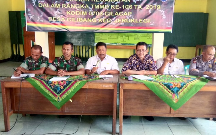 Rakor Persiapan Pembukaan TMMD 106 Kodim Cilacap