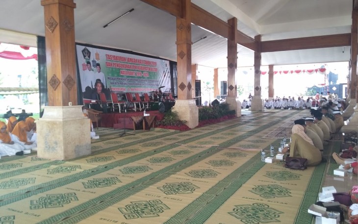 Suasana Tasyakuran Jamaah Haji Tahun 2019 Dan Pengukuhan IPHI Kabupaten Blitar Masa Bakti 2019 2024