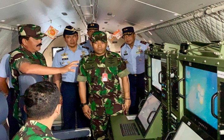 Panglima TNI Tinjau Penyiapan Alutsista Untuk Pemadaman Karhutla Diwilayah Kalimantan Tengah