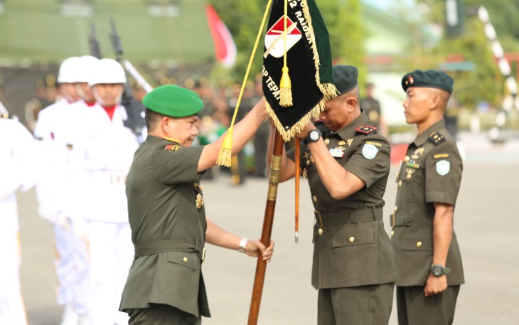 Upacara Sertijab Danyonif Raider 112 Dharma Jaya