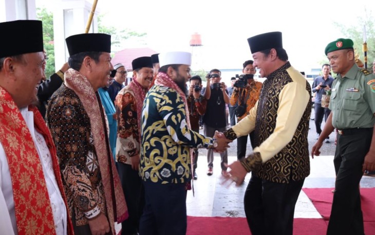 Walikota Helmi Hasan saat disambut hangat Bupati Lebong