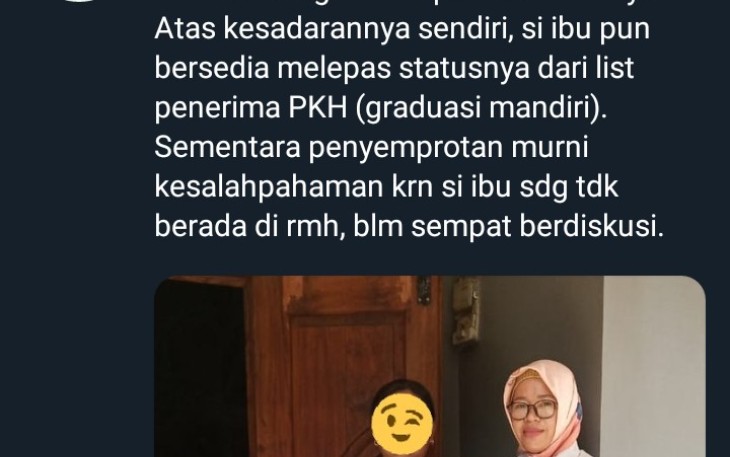Pemkab Tegal Tindak Lanjuti Cuitan Twitter Warganet Terkait Penerima PKH