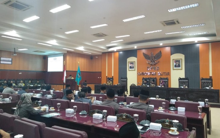 Suasana Rapat Paripurna DPRD Kabupaten Blitar 