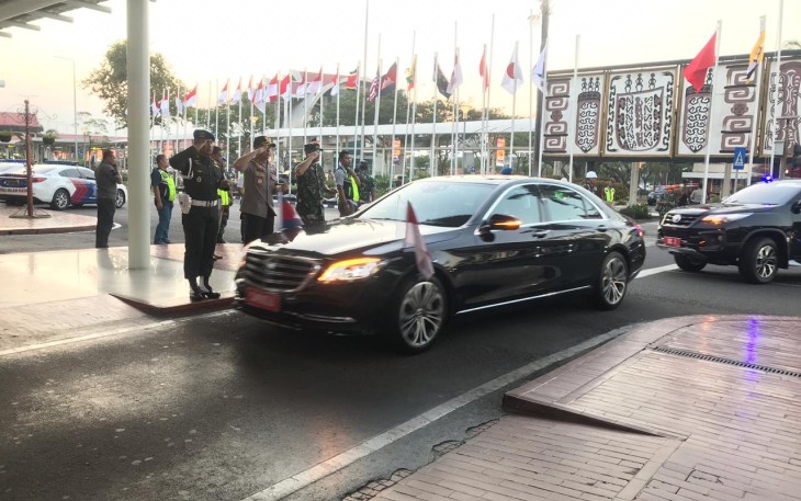 Dandenpom Jaya/1 Pomdam Jaya Sambut Tamu Negara di Bandara Soekarno Hatta