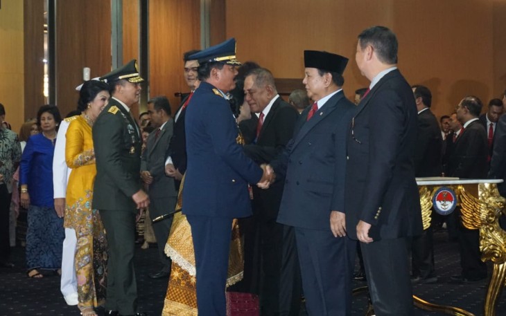 Panglima TNI Hadiri Sertijab Menteri Pertahanan