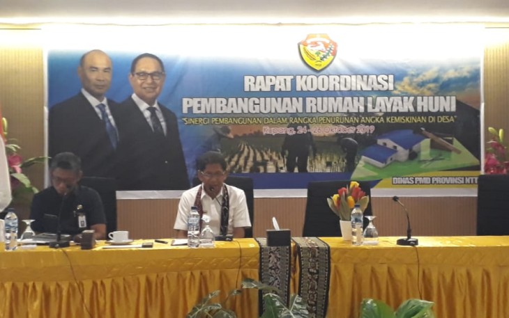 Dinas PMD NTT Rakor Pembangunan Rumah Layak Huni