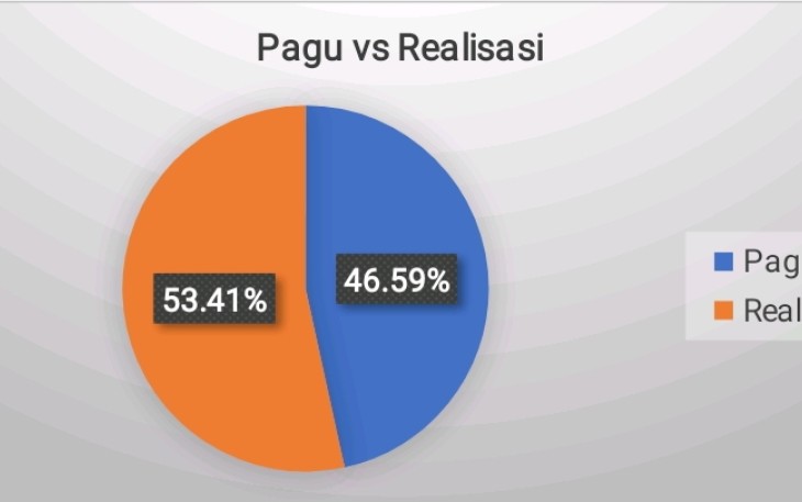 Grafik Pagu dan Realisasi Anggaran sampai dengan Triwulan III TA 2019