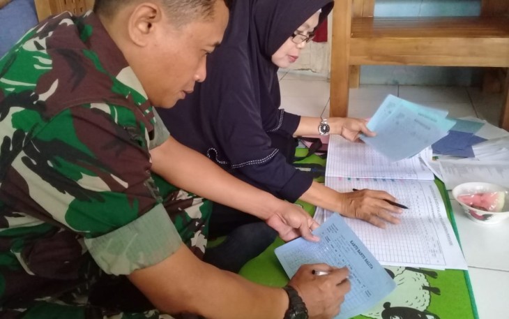 Satgas TMMD Pantau Perkembangan Balita di Dusun Kalirau