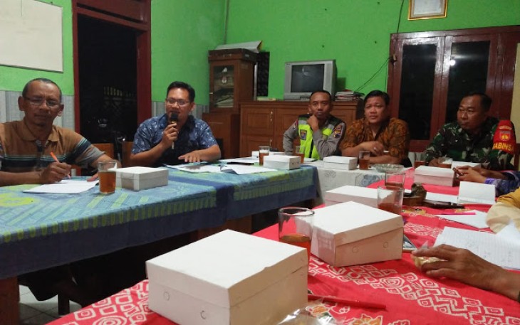 Babinsa Wonosari Aktif Ikuti Rapat Di Wilayah Binaan
