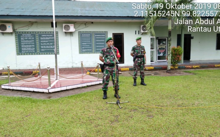 Dandim 0209/LB Pimpin Apel Siaga I Dalam Rangka Pengamanan Pelantikan Presiden dan Wapres